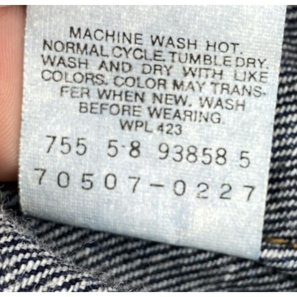 Levi's Denim Trucker Jacket Men's Medium Blue 70507 Made in USA Vintage 1980's - Picture 11 of 16